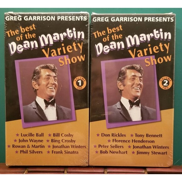 Greg Garrison Presents: The Best of the Dean Martin Varity Show Volume 1 & 2 VHS - Picture 1 of 5